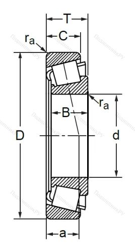 Конический роликовый подшипник 7607 (32307) LDNV6IP17B в Махачкале