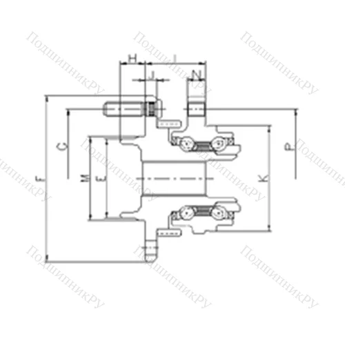 Подшипник шариковый радиально-упорный IJ 143003