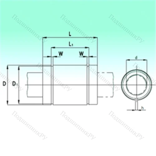 Подшипник шариковый линейный KBS 1029-PP