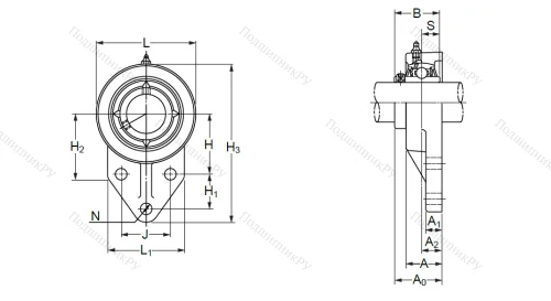 Подшипниковый узел UCFK 206 (UCFK 206) в Махачкале