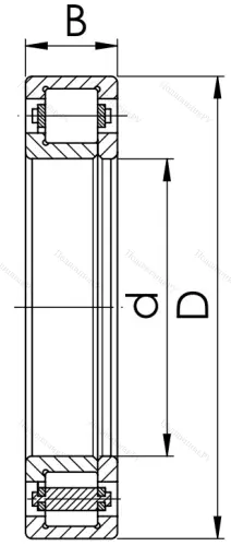 Цилиндрический роликовый подшипник 92206 KM (NUP 206) в Махачкале