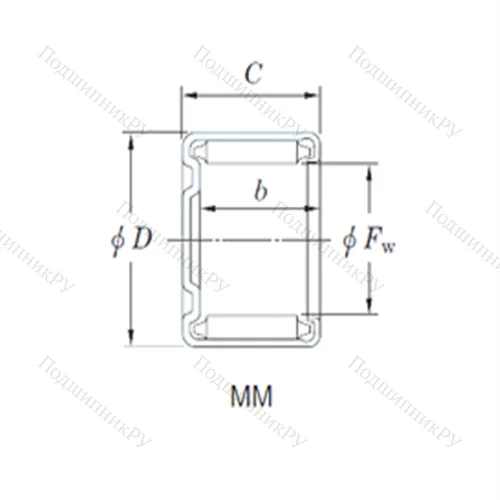 Подшипник игольчатый радиальный 9MM 1310 от производителя  KOYO Подшипник игольчатый радиальный 9MM 1310 от производителя  KOYO