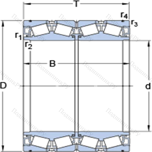 Четырёхрядные конические роликоподшипники конфигурации TQO BT 4B 334126 G/HA 1VA 901 от производителя  SKF Четырёхрядные конические роликоподшипники конфигурации TQO BT 4B 334126 G/HA 1VA 901 от производителя  SKF