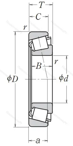 Конический роликовый подшипник HR 32918 J от производителя  NSK