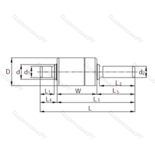 Подшипник комбинированный BW 306201 от производителя  KBC Подшипник комбинированный BW 306201 от производителя  KBC