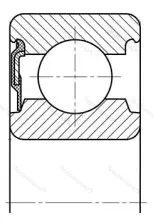 Подшипник  160202 (6202-RS) размер 15x35x11