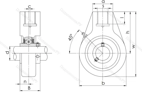 Подшипниковый узел UCHA 204 (UCHB 204) в Махачкале