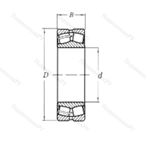 Подшипник роликовый радиальный самоцентрирующийся 22224CW 33 от производителя  CRAFT