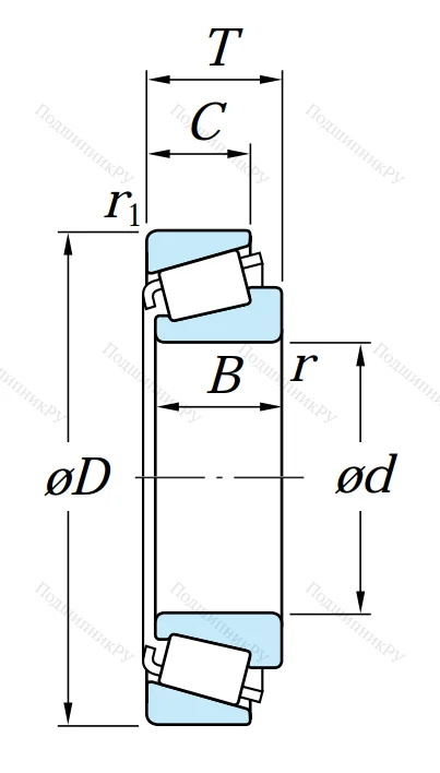 Конический роликовый подшипник
