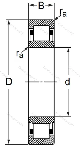 Цилиндрический роликовый подшипник 32516 Л (NU 2216 M) в Махачкале