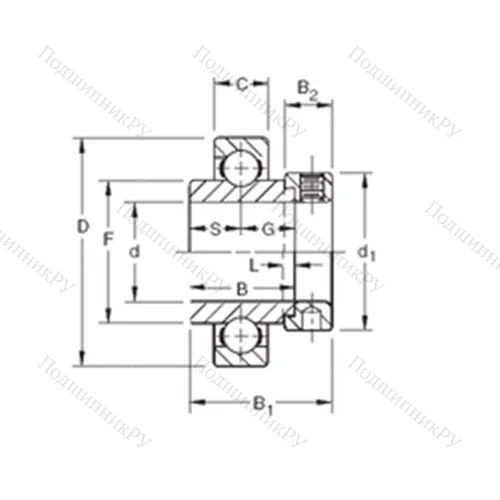 Подшипник шариковый радиальный SMN 108K от производителя  TIMKEN Подшипник шариковый радиальный SMN 108K от производителя  TIMKEN