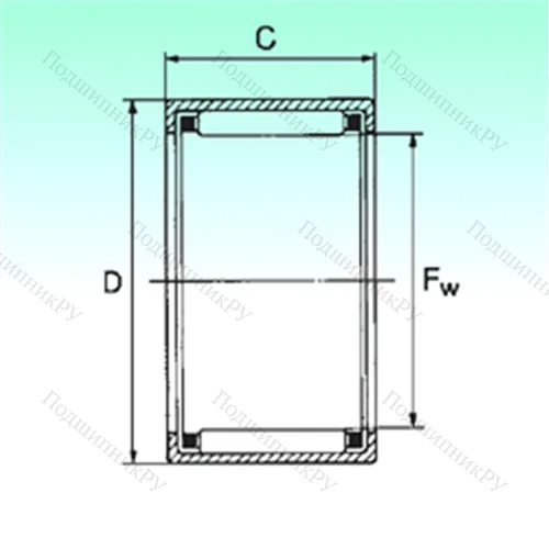Подшипник игольчатый радиальный HK 1312