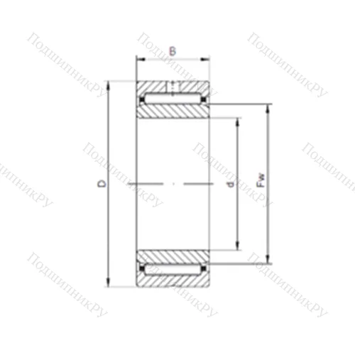 Подшипник игольчатый радиальный NA 4826 от производителя  CX