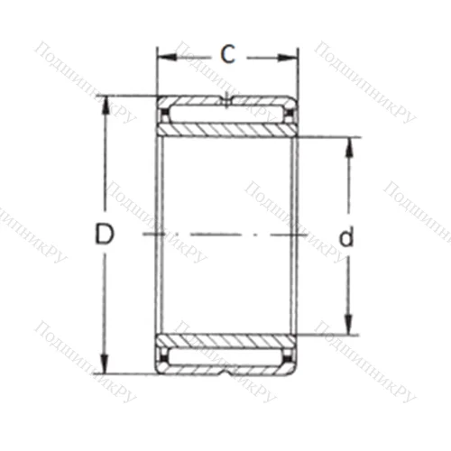 Подшипник игольчатый радиальный NKI 32/30