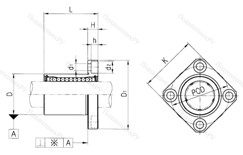 Подшипник LMEK 12 UU в Махачкале