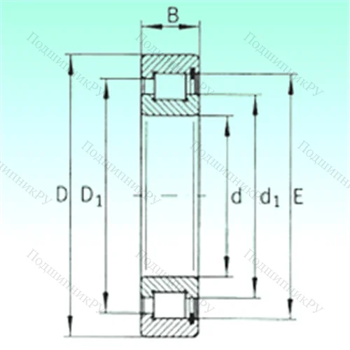 Подшипник роликовый радиальный SL 183006 от производителя  NBS Подшипник роликовый радиальный SL 183006 от производителя  NBS