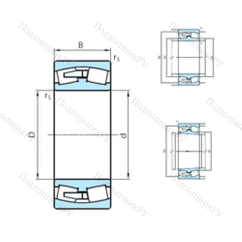 Подшипник роликовый радиальный самоцентрирующийся 239/500CCW 33MB