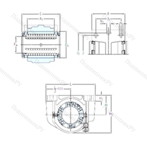 Подшипник шариковый линейный LUCS 80