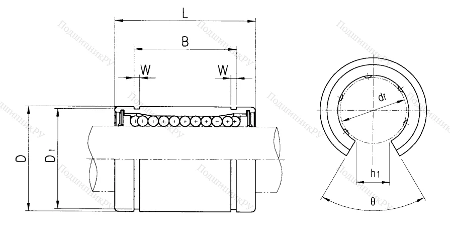 Подшипник LM 25 UU OP в Махачкале