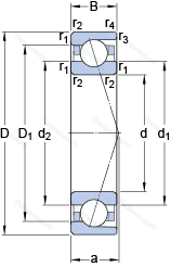 Подшипник 7004 ACD/P 4A