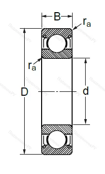 Шариковый однорядный подшипник 80318 (6318 ZZ) в Махачкале