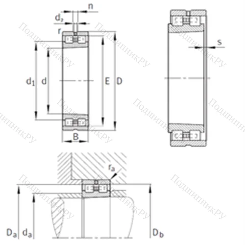 Подшипник роликовый радиальный NN 3012-AS-K-M-SP