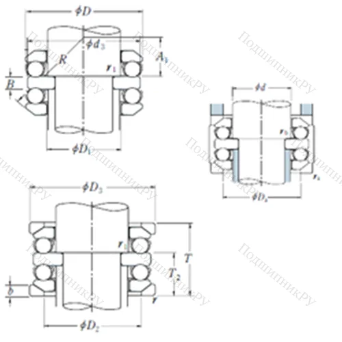 Подшипник шариковый упорный 54409U