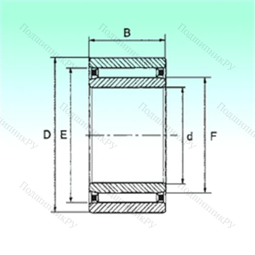 Подшипник игольчатый радиальный NAO 15x32x12