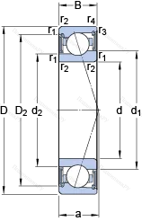 Подшипник S 71904 ACE/HCP 4A
