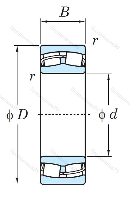 Сферический роликовый подшипник 22214 RZW 33