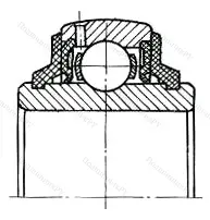 Подшипник 6308-2Z/P 6Q 6 размер 40x90x23 от производителя  SKF