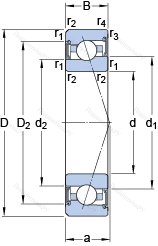 Подшипник S 7007 ACE/P 4BVG 275