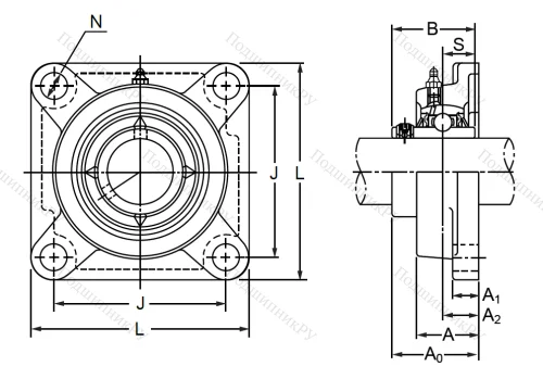 Подшипниковый узел MUCFPL 209 SB в Махачкале