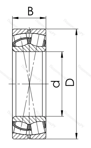 Сферический роликовый подшипник 53620 Н (22320 CCW 33) в Махачкале