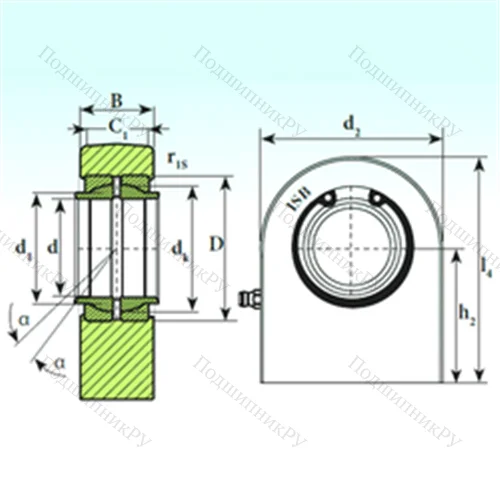 Подшипник скольжения сферический T.P.N. 770 CE от производителя  ISB