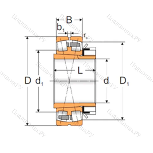 Подшипник роликовый радиальный самоцентрирующийся 22238 KMW 33+H 3138