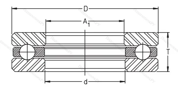 Упорный шариковый подшипник