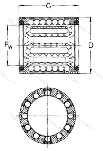 Подшипник LBBR 14-2LS/HV 6 в Махачкале
