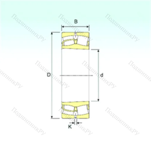 Подшипник роликовый радиальный самоцентрирующийся 22313 KVA от производителя  ISB