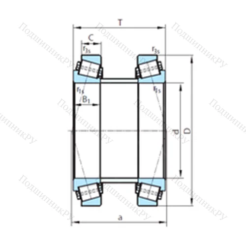 Подшипник роликовый радиально-упорный  612-331