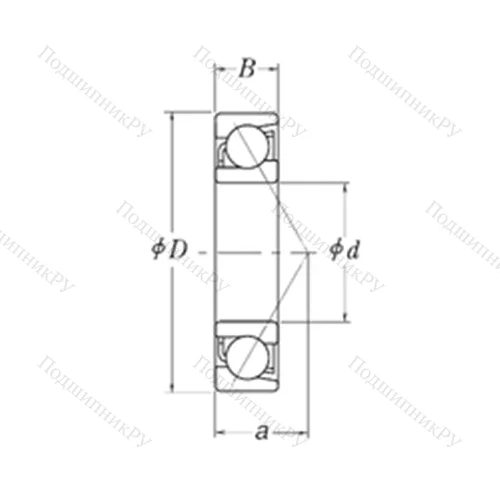 Подшипник шариковый радиально-упорный LJT 1.5/8
