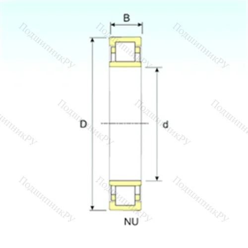 Подшипник роликовый радиальный NU 29/1060M