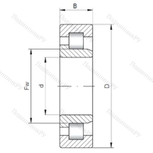 Подшипник роликовый радиальный NJ 20/500 от производителя  CX