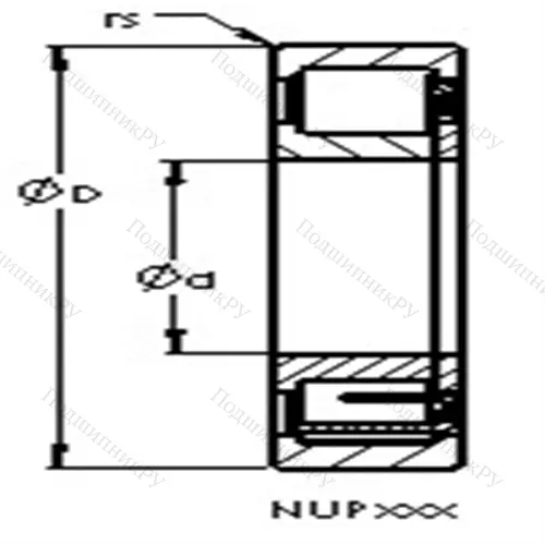 Подшипники роликовые радиальные с цилиндрическими роликами NUP 2314 E от производителя  AST