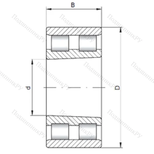 Подшипник роликовый радиальный NN 3122 K от производителя  CX