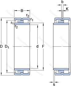 Подшипник NNU 4930 B/SPW 33