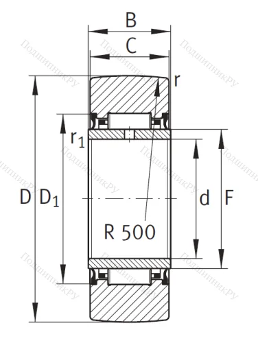 Подшипник NA 22/6 2RSR от производителя  INA
