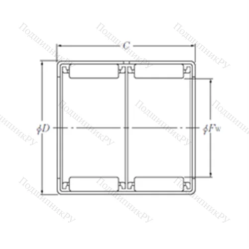 Подшипник игольчатый радиальный F-210751
