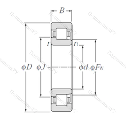 Подшипник роликовый радиальный NJ 2260 от производителя  NTN