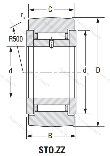 Подшипник STO 17 ZZ
